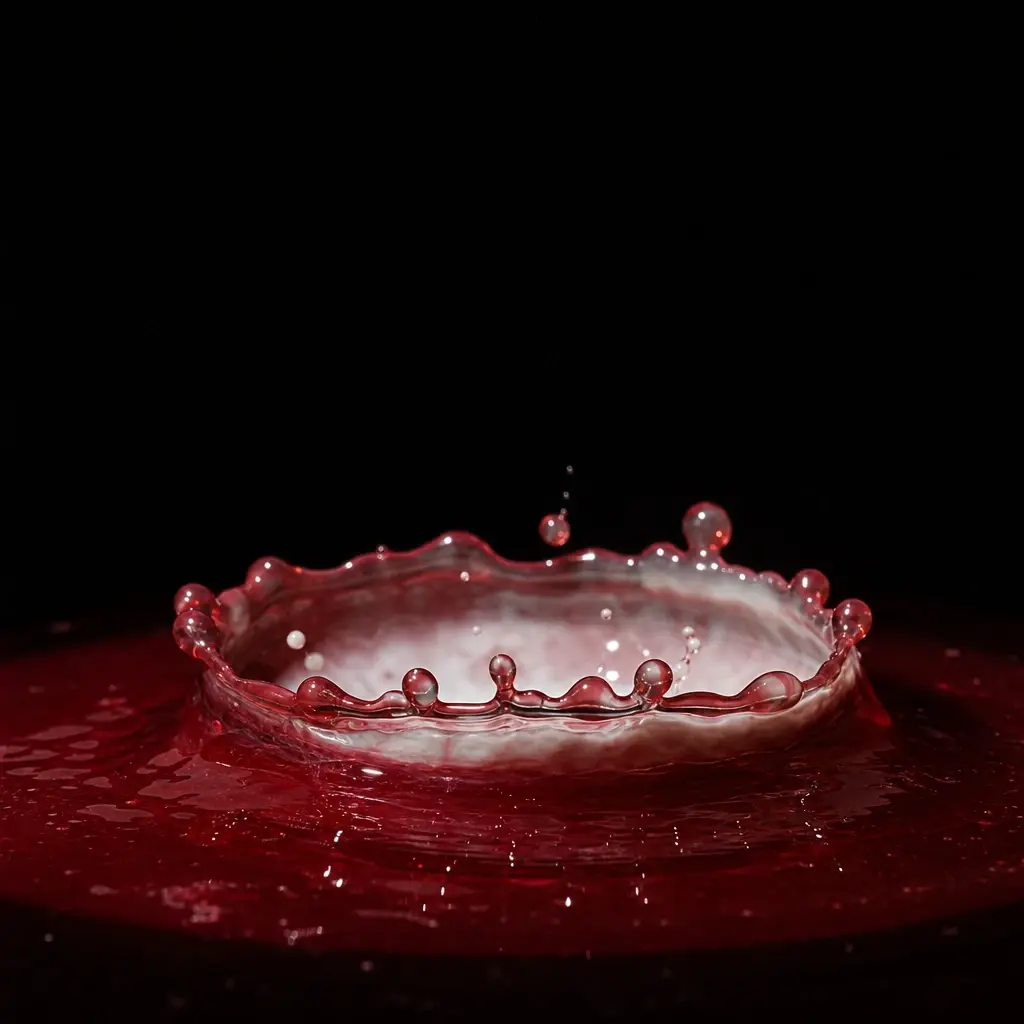 Low translucent red and white crown from Endless Coronet